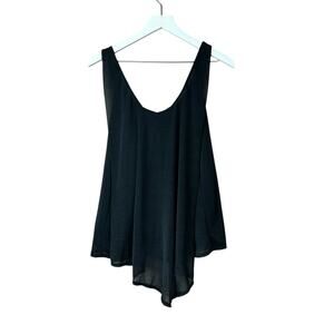 Bcbg Generation Black Draped Bling Tank Top Women’s Sz S